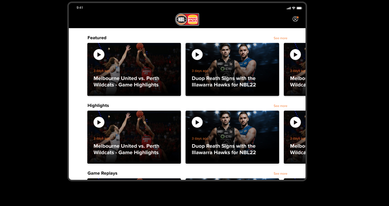 NBL App Redesign