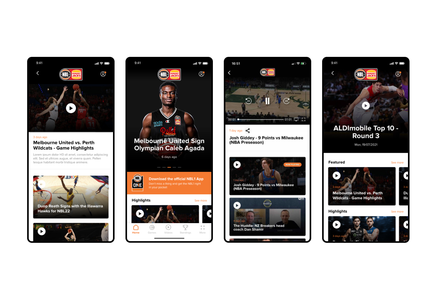 NBL App Redesign