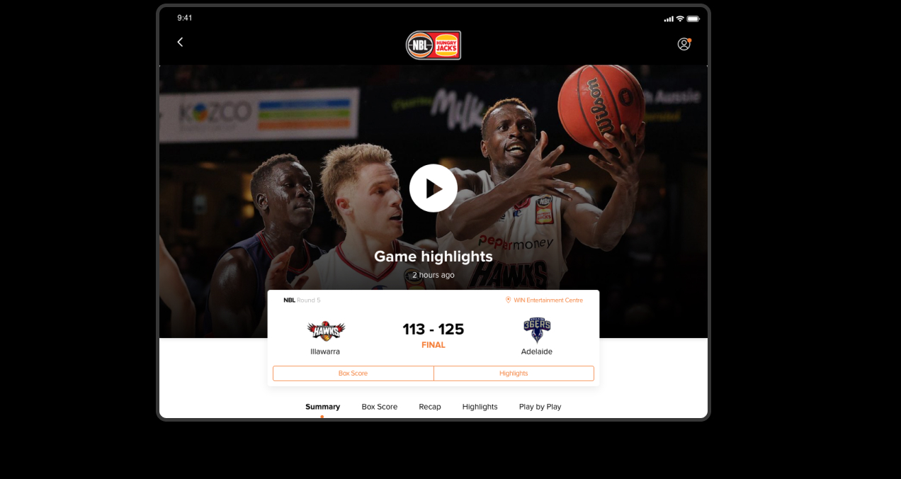 NBL App Redesign